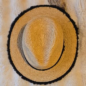 Summer & Rose Straw Hat with Black Band